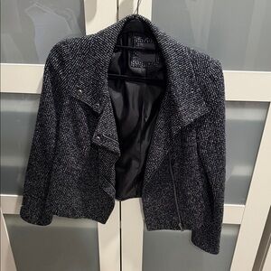 Forenza Black and White Tweed Blazer